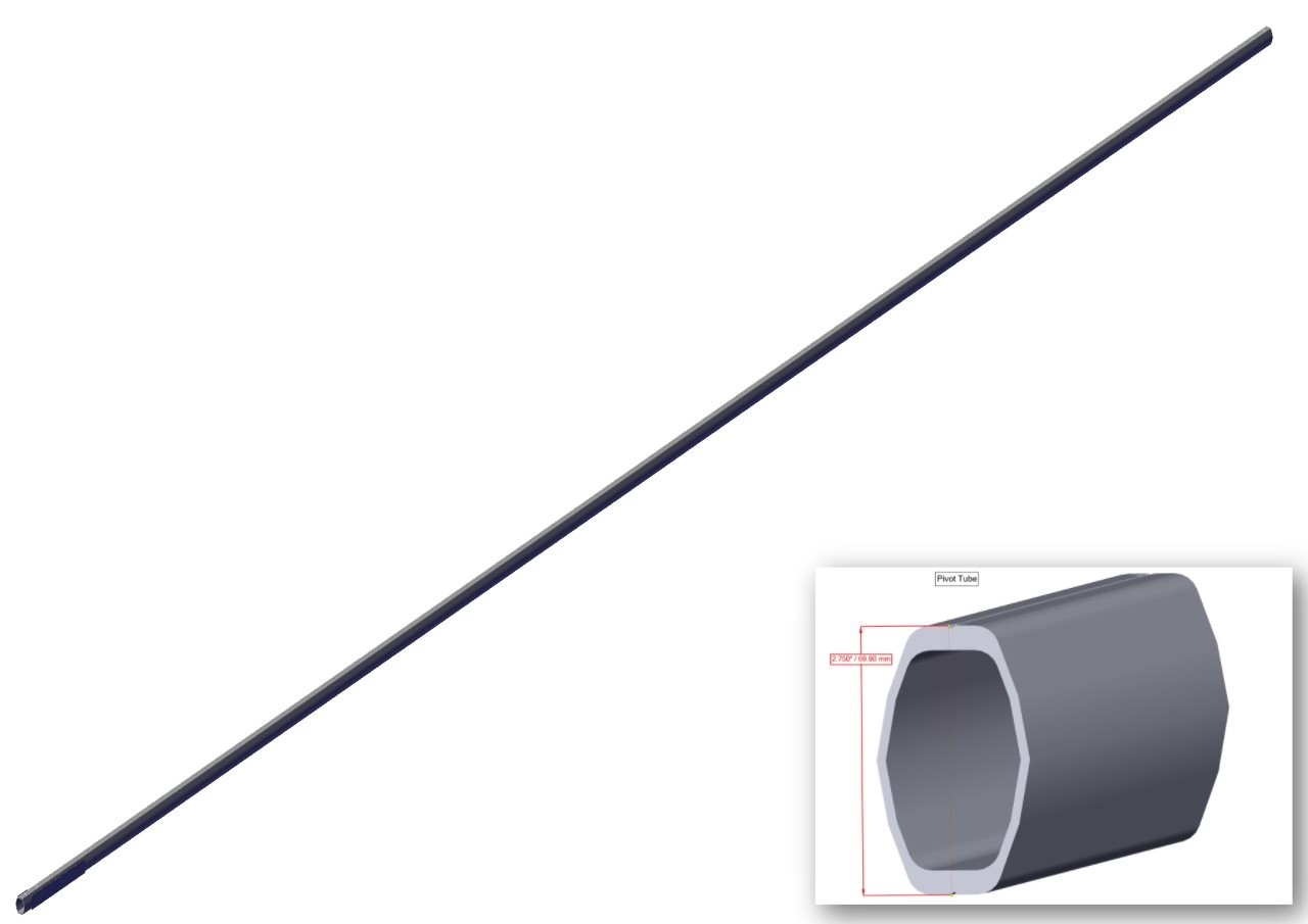 Buy Pivot Tube 22' with Set Screws | Roll-Rite